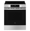 GE GRS600AV 30 inch Smart Slide-In Electric Convection Range with 5 Elements, 5.3 cu. ft. Oven Capacity, No Preheat Air Fry, Energy Star, ADA Compliant