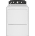 GE GTD48EASWWB 27 inch Electric Dryer with 7.2 cu. ft. Capacity, Up To 120 ft. Venting​ and Extended Tumble in White