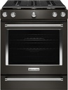 KitchenAid KSGG700E 30 inch Slide-In Gas Range with 5 Burners, 5.8 cu. ft. Oven Capacity, Even-Heat True Convection