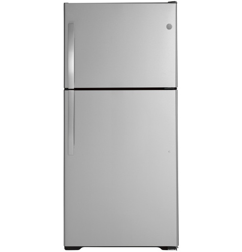 [GTE19JSNRSS] GE GTE19J 30 inch Top Freezer Refrigerator with 19.2 Cu. Ft. Capacity, ENERGY STAR Rated, LED Lighting and Sliding Deli Drawer (Stainless Steel)