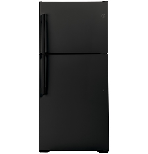 [GTS22KGNRBB] GE GTS22K 33 inch Garage-Ready Top Freezer Refrigerator with 21.9 cu. ft. Capacity, LED Lighting and Crisper Drawer (Black)