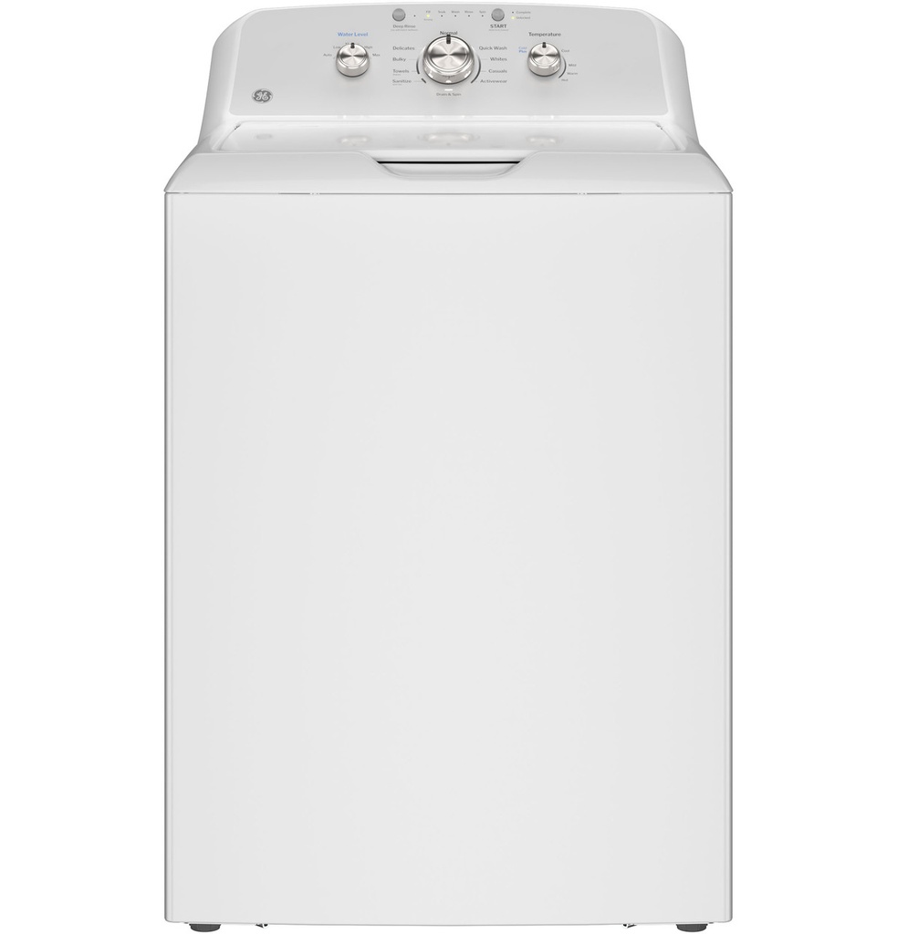 GE GTW385ASWWS 27 inch Top Load Washer with 4.3 cu. ft. Capacity, Stainless Steel Basket, Water Level Control, in White