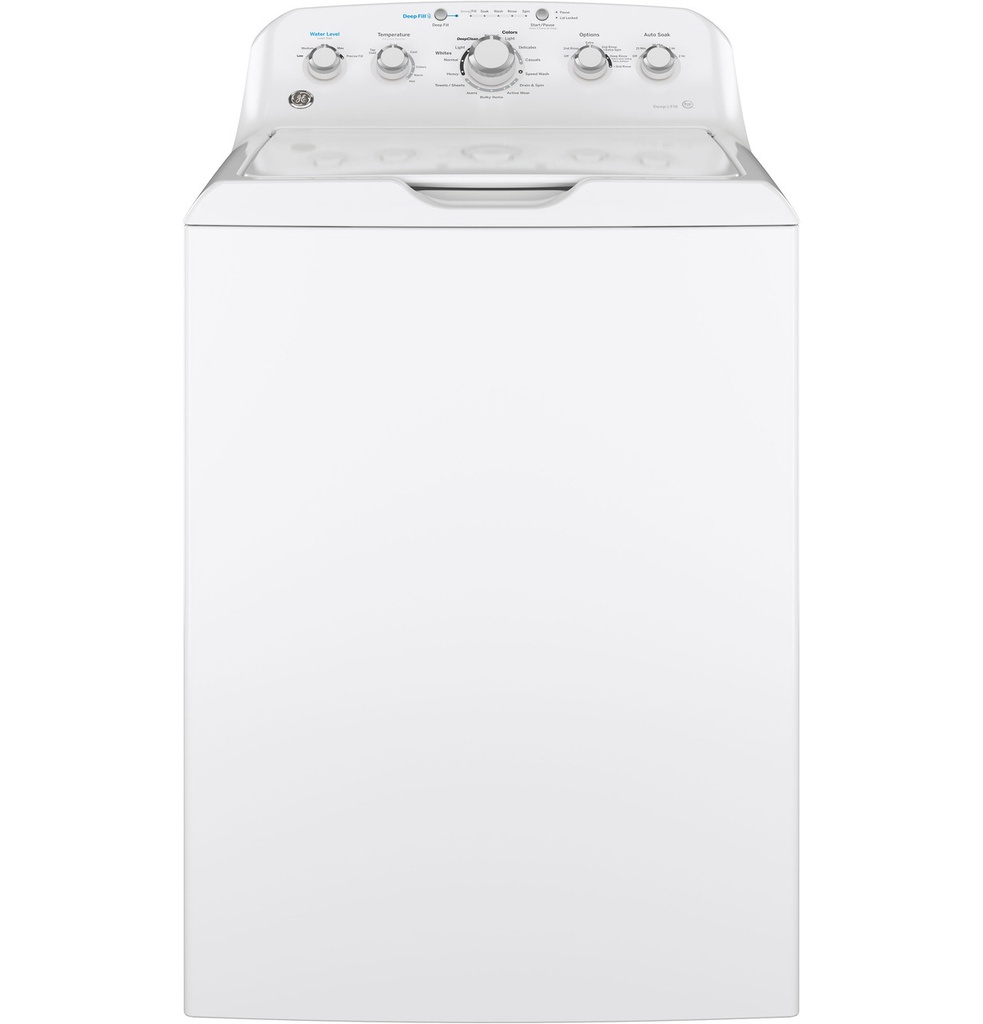 GE GTW465ASNWW 27 inch 4.5 cu. ft. Top Load Washer with Stainless Steel Basket