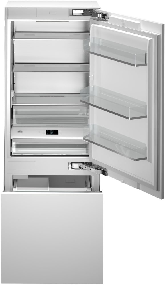 Bertazzoni REF30BMBZPNV 30 inch Built-In Bottom Mount Refrigerator with 16 cu. ft. Capacity, Right Hinge, Ice Maker, Energy Star, ADA Compliant, Sabbath Mode, Panel Ready