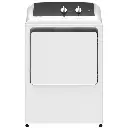 GE GTX52GASPWB 27 inch Gas Dryer with 6.2 cu. ft. Capacity, Up To 120 ft. Venting​ and Shallow Depth in White