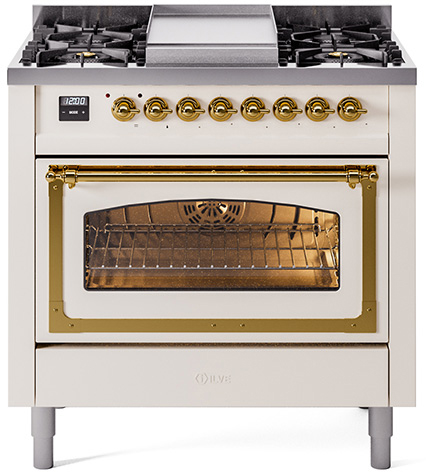 ILVE UN36FNM Nostalgie II Noblesse 36 inch Dual Fuel Range