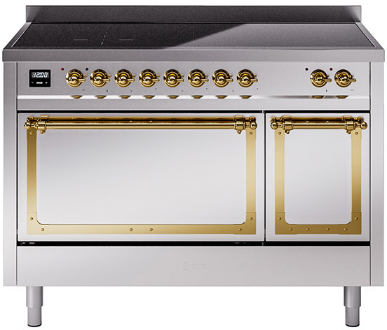 ILVE UNI486NMP Nostalgie II Noblesse 48 inch Induction Range with 6 Elements, 5.02 cu. ft. Total Dual Oven Capacity