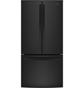 GE GWE19J 33 inch Counter Depth French Door Refrigerator with 18.6 Cu. Ft. Total Capacity, ENERGY STAR Rated, Internal Water Dispenser and LED Lighting