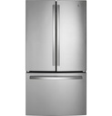 GE GWE22JYMFS 36 inch Counter Depth French Door Refrigerator with 21.9 Cu. Ft. Capacity, ENERGY STAR Rated, Internal Water Dispenser in Fingerprint Stainless Steel