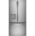 GE GYE18JYLFS 33 inch Counter Depth French Door Refrigerator with 17.5 Cu. Ft. Capacity, ENERGY STAR Rated and LED Lighting in Fingerprint Resistant Stainless Steel