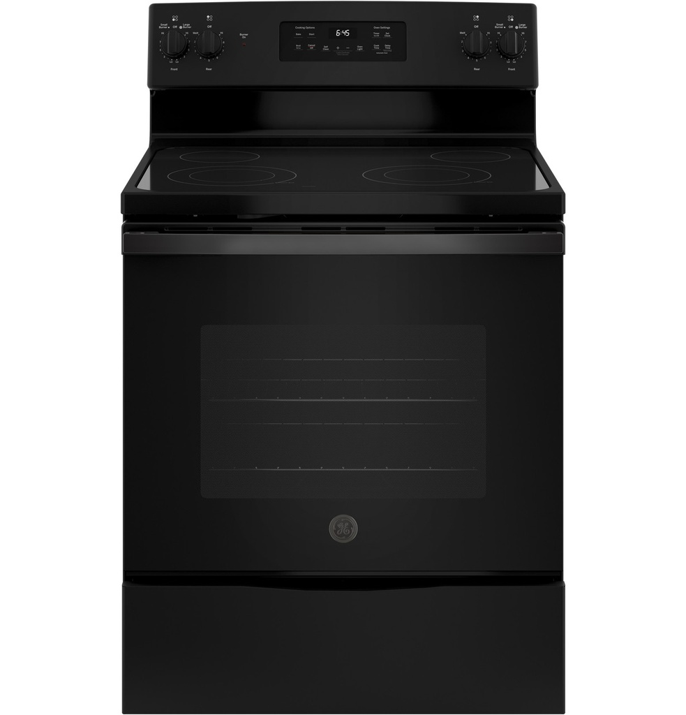 GE JB645 30 inch Freestanding Electric Range with 4 Elements, 5.3 cu. ft. Oven Capacity, Self Clean and Ceramic Glass Cooktop