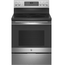 GE JB735SPSS 30 inch Freestanding Electric Range with 5 Elements, 5.3 cu. ft. Capacity, Convection, No Preheat Air Fry