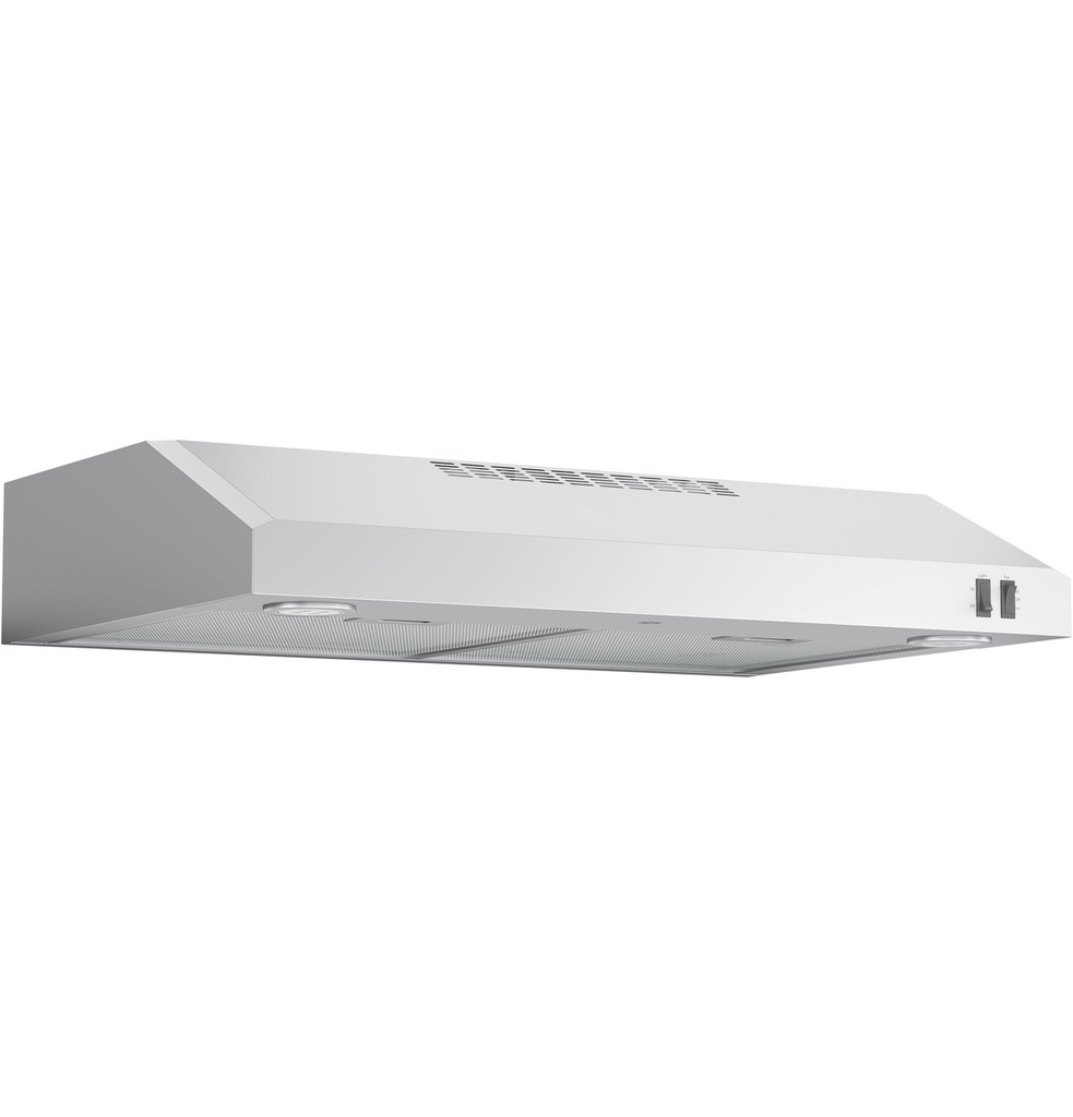 GE JVX5305 30 inch Under Cabinet Hood with 270 CFM, LED Lighting and Dishwasher Safe Filter 