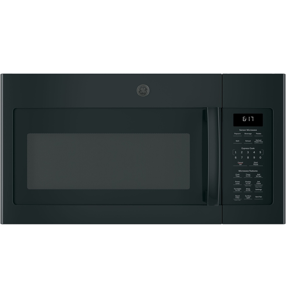 GE JVM6175 30 inch Over-The-Range Microwave with 1.7 Cu. Ft. Capacity, 1000 Watts Cooking Power, 300 CFM and Sensor Cook