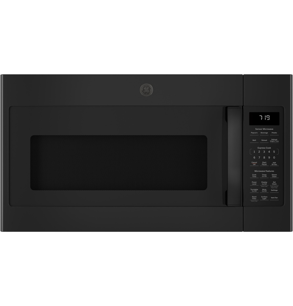 GE JVM7195SKSS 30 inch Over-The-Range Microwave with 1.9 Cu. Ft. Capacity, Sensor Cook and 400 CFM