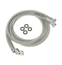 GE WX14X10011 6 ft. Stainless Steel Washing Machine Hoses with 90 Degree Elbow