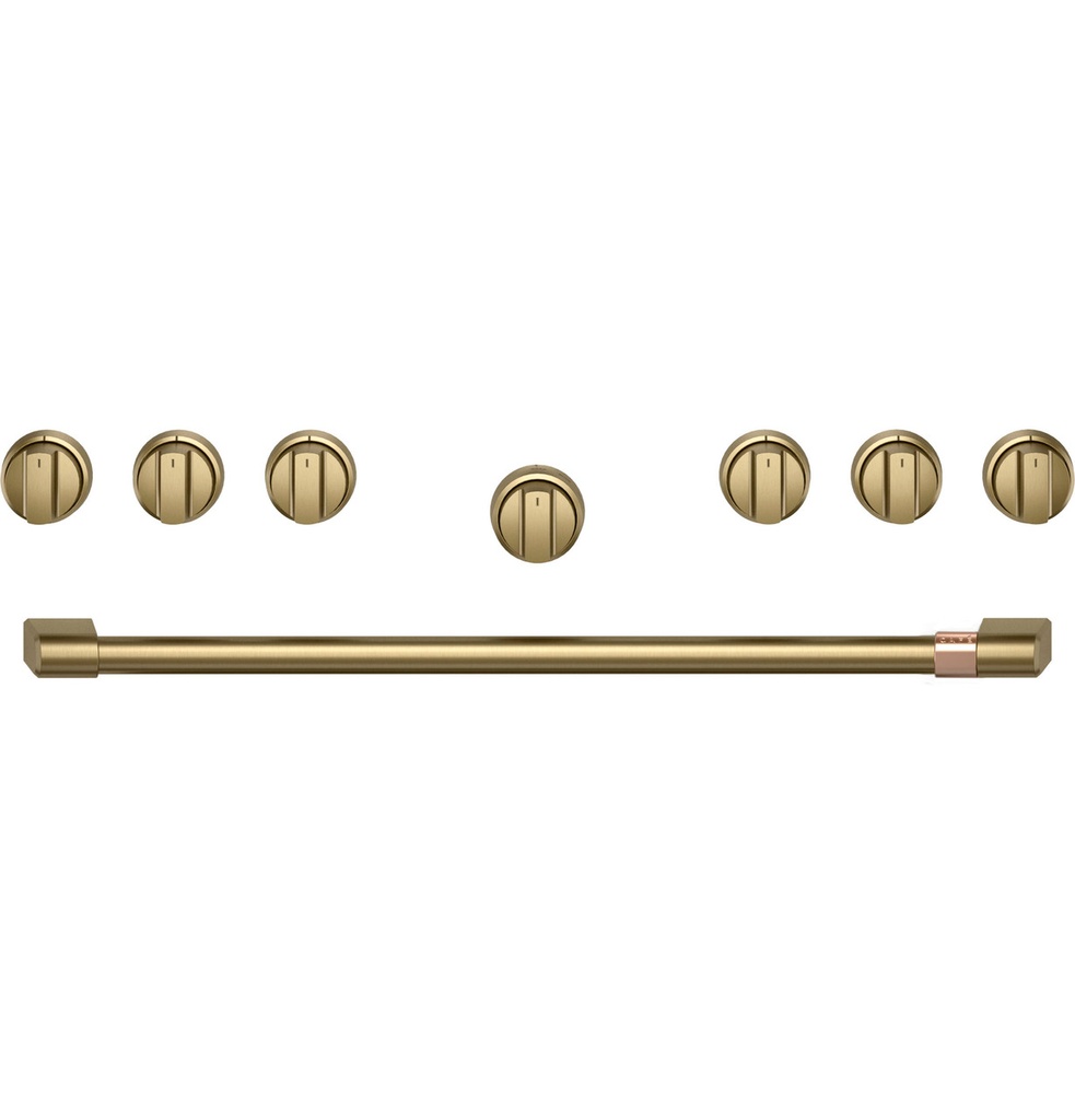 Cafe CXPR6HKP 36 inch Handle and Knob Set for Pro Range and Rangetop