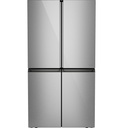 Cafe CAE28DM5TS5 36 inch Smart Quad-Door French Door Refrigerator with 28.3 Cu. Ft. Capacity, ENERGY STAR Rated, and Fully Convertible Zone in Platinum Glass