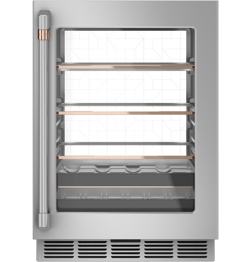 [CCP06BP2PS1] Cafe CCP06BP 24 inch Smart Beverage Center with 5.1 cu. ft. Capacity, ENERGY STAR Rated and LED Light Wall (Stainless Steel)