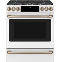 Cafe CGS700P 30 inch Smart Slide-In Gas Range with 6 Burners, 5.6 cu. ft. Capacity, No-Preheat Air Fry and True European Convection