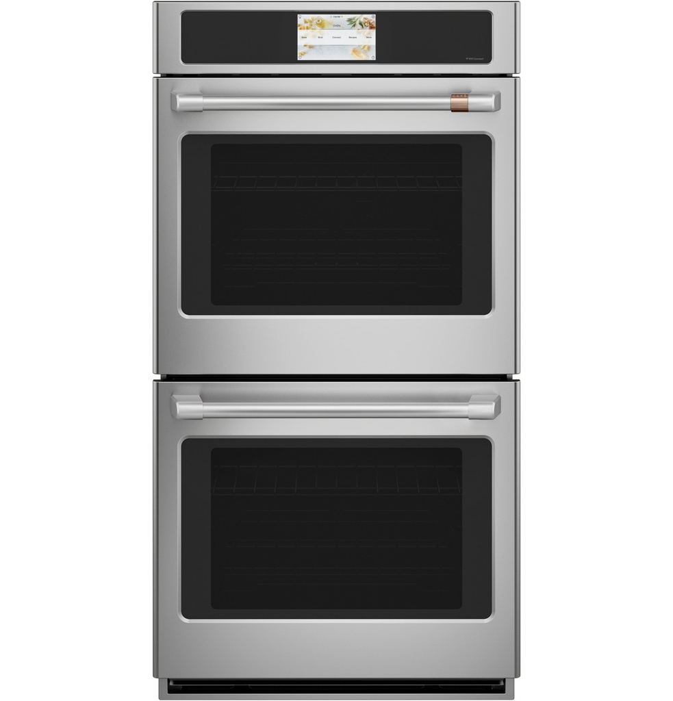 Cafe CKD70DP2NS1 Professional Series 27 inch Built-In Double Electric Convection Wall Oven with 8.6 cu. ft. Total Capacity in Stainless Steel