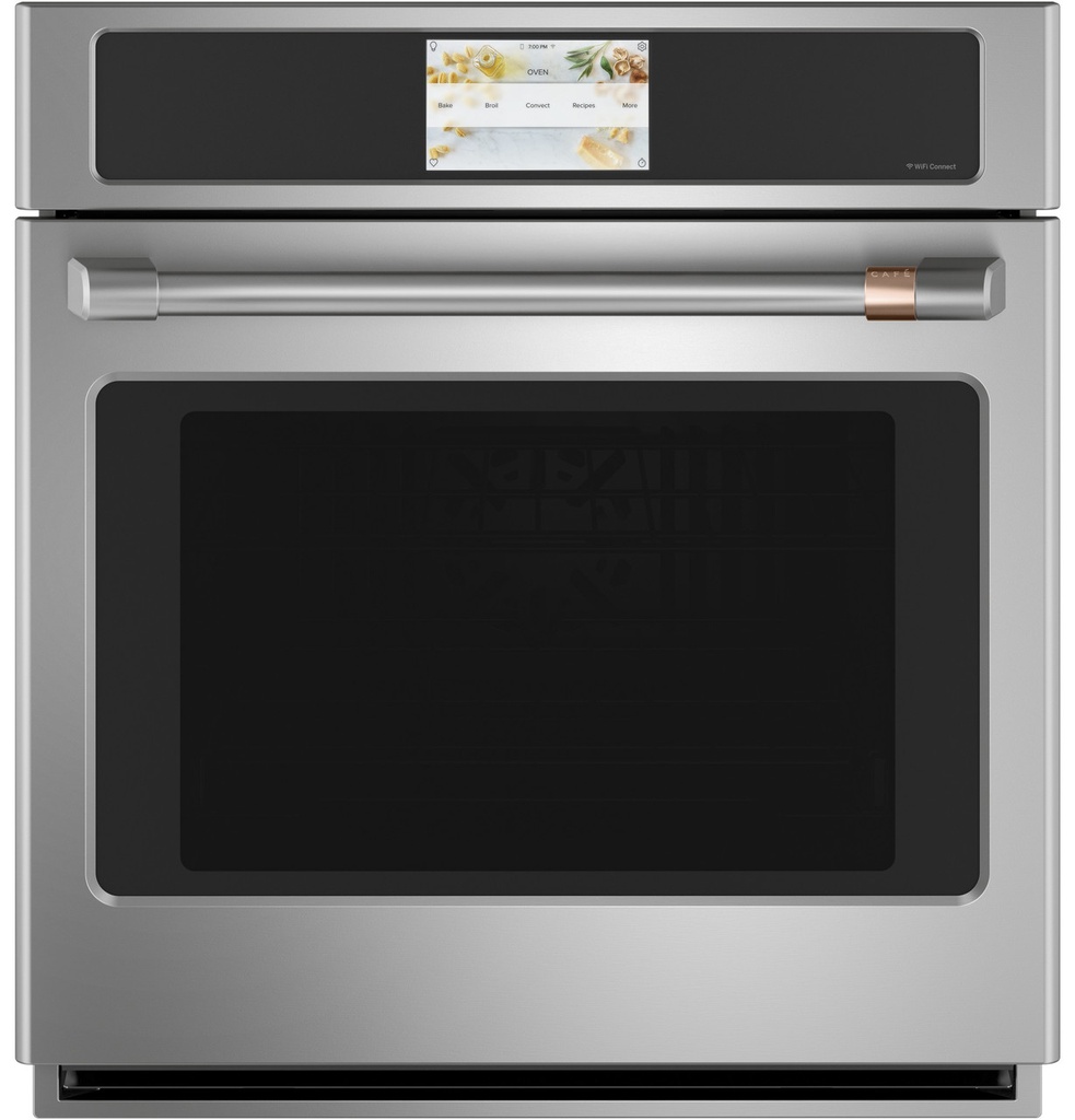 Cafe CKS70DP2NS1 27 inch Professional Series Built-In Single Electric Convection Wall Oven with 4.3 cu. ft. Total Capacity in Stainless Steel