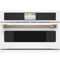 Cafe CSB913P 30 inch Smart 5-in-1 Electric Wall Oven with 1.7 cu. ft. Capacity, 120V Advantium Technology and 7 inch Full Color LCD Touch Control