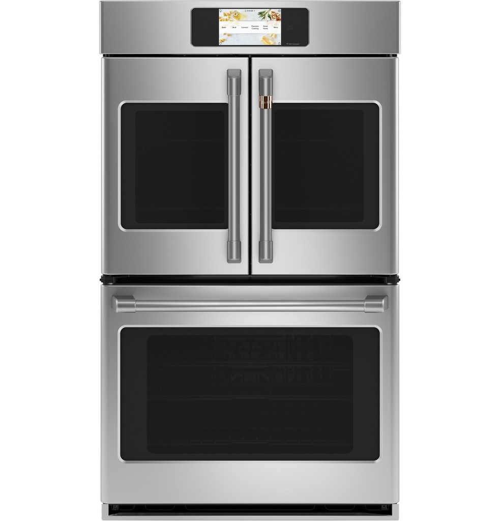 Cafe CTD90FP 30 inch Professional Series Smart French-Door Double Wall Oven with 10 cu. ft. Total Capacity, Convection, Self-Clean with Steam Clean Option