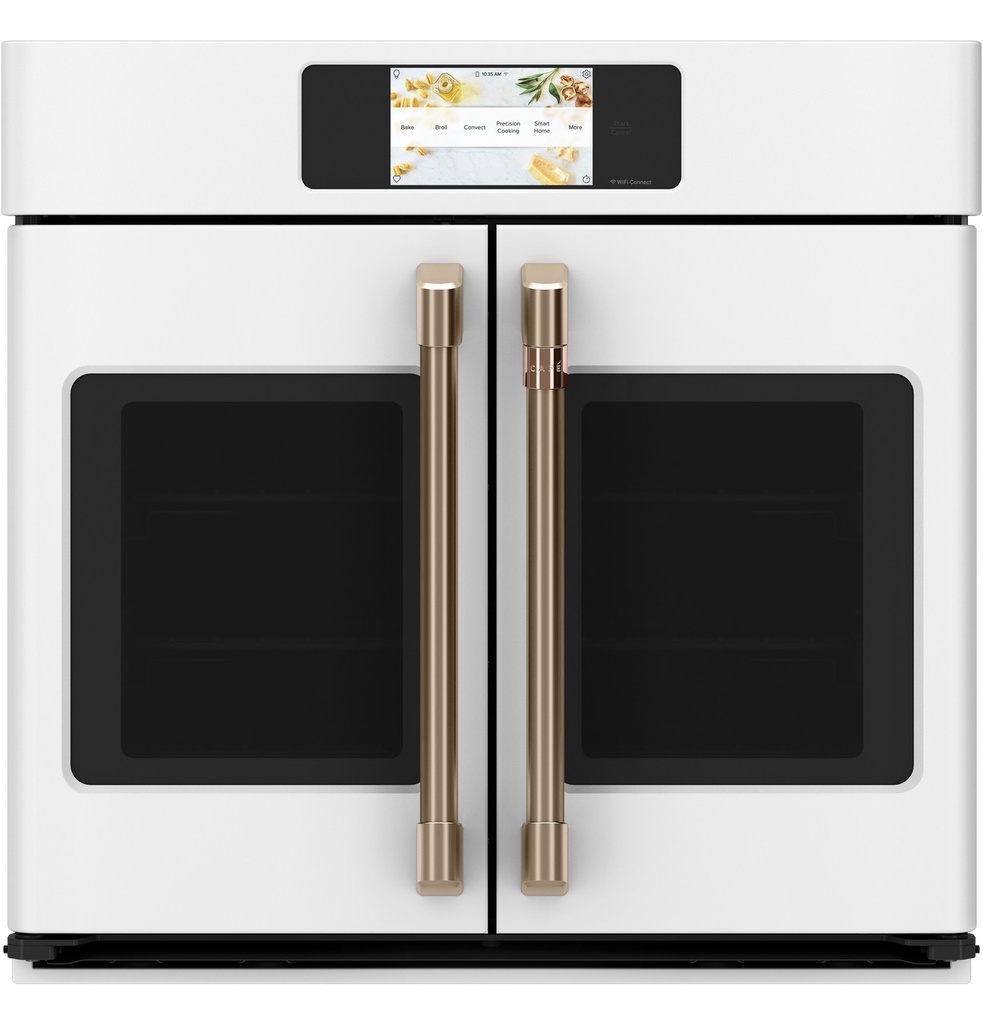 Cafe CTS90FP 30 inch Smart French-Door Single Wall Oven with 5 cu. ft. Capacity, SmartHQ App and Convection