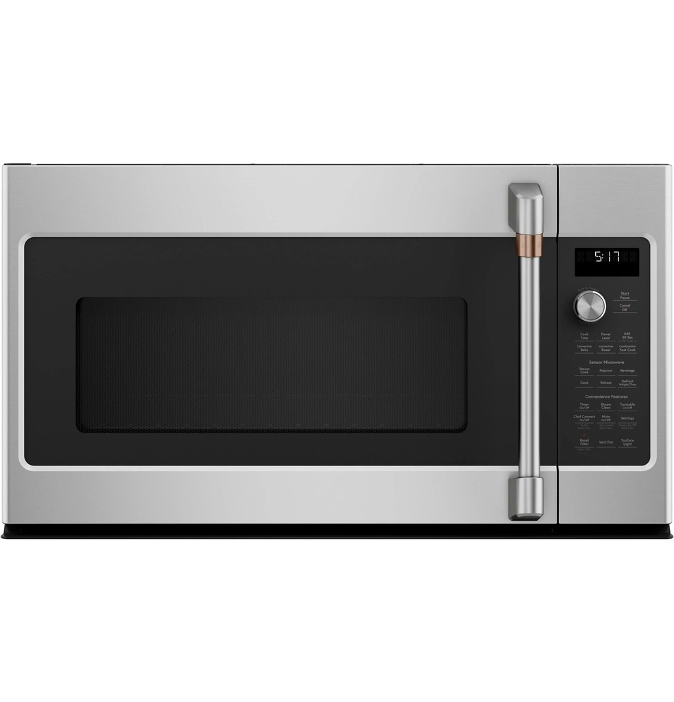 Cafe CVM521P2MS1 30 inch Over-The-Range Microwave with 2.1 Cu. Ft. Capacity, 400 CFM and Sensor Cook in Stainless Steel