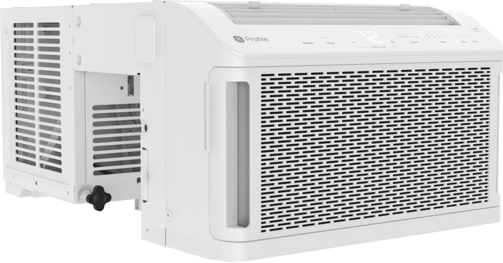 GE Profile AHTT08BC ClearView Smart Window Air Conditioner with 8,300 BTU, 115V 