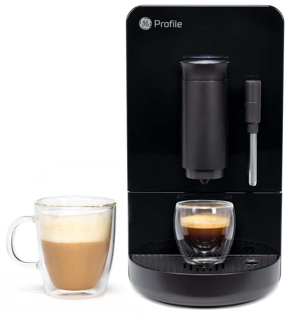 GE Profile P7CEBBS6RBB Smart Automatic Espresso Machine + Frother in Black