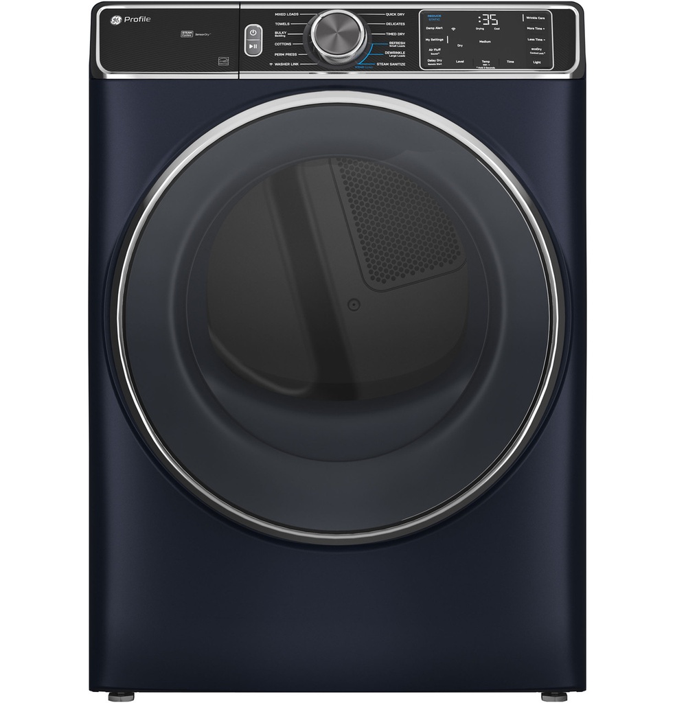 GE Profile PFD87ES 28 inch Smart Front Load Electric Dryer with 7.8 cu. ft. Capacity, Energy Star, and Steam and Sanitize Cycle