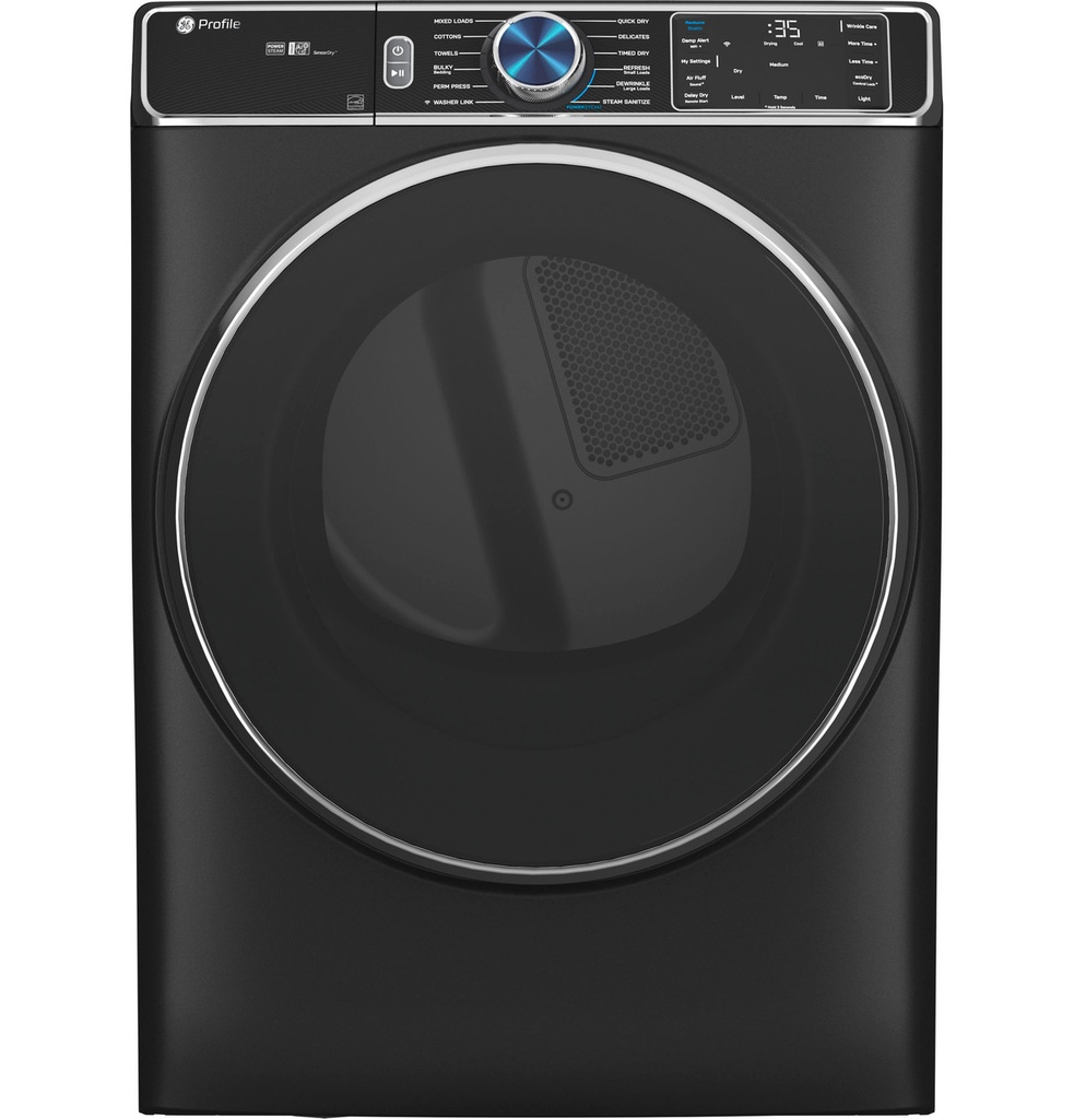 GE Profile PFD95ESPTDS 28 inch Smart Front Load Electric Dryer with 7.8 cu. ft. Capacity, Energy Star, and Steam and Sanitize Cycle in Carbon Graphite