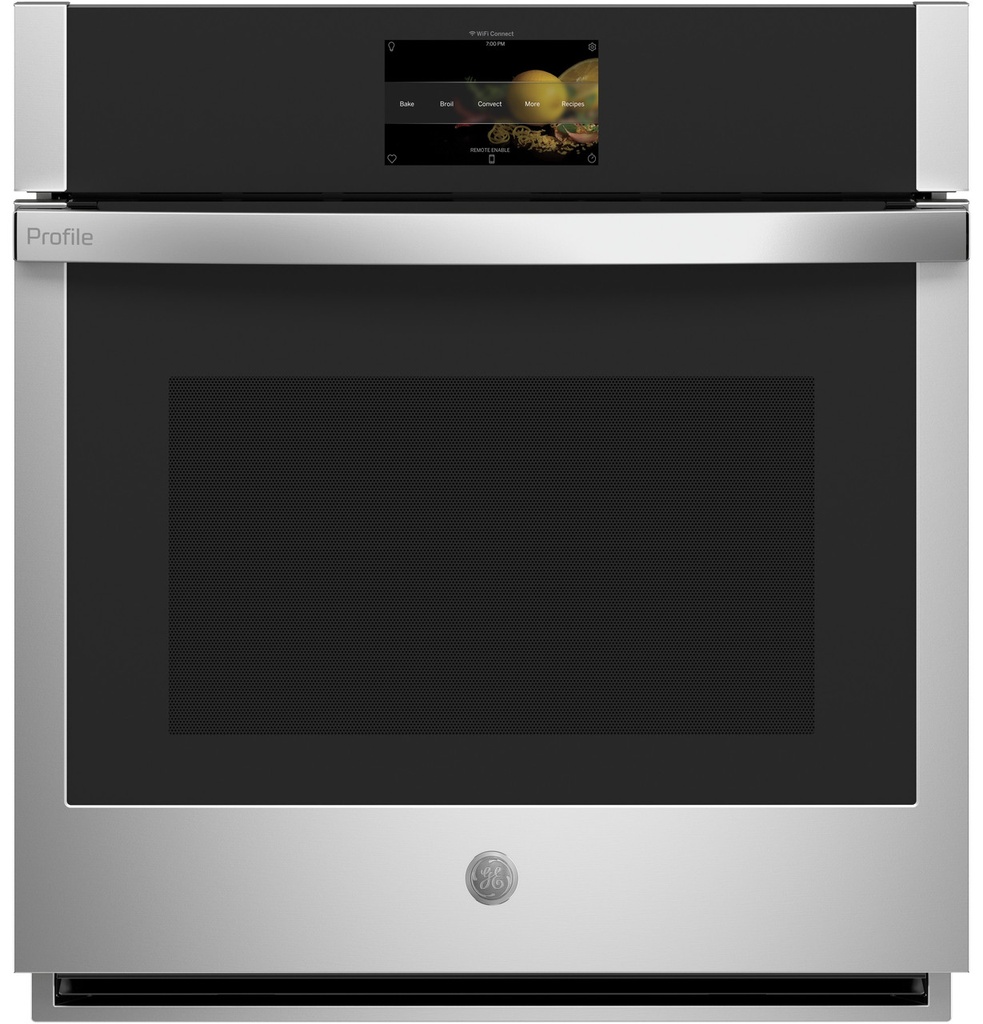 GE Profile PKS7000SNSS 27 inch Smart Built-In Single Wall Oven with 4.3 cu. ft. Total Capacity and True European Convection in Stainless Steel