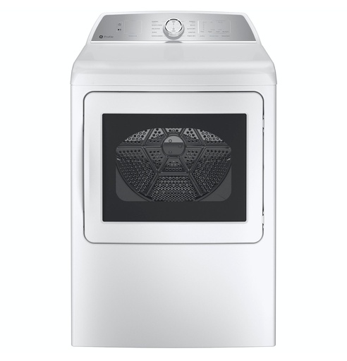 [PTD60EBSRWS] GE Profile PTD60EB 27 inch Smart Electric Dryer with 7.4 cu. ft. Capacity, Long Vent, Aluminized Alloy Drum, Sanitize Cycle, Sensor Dry (White)