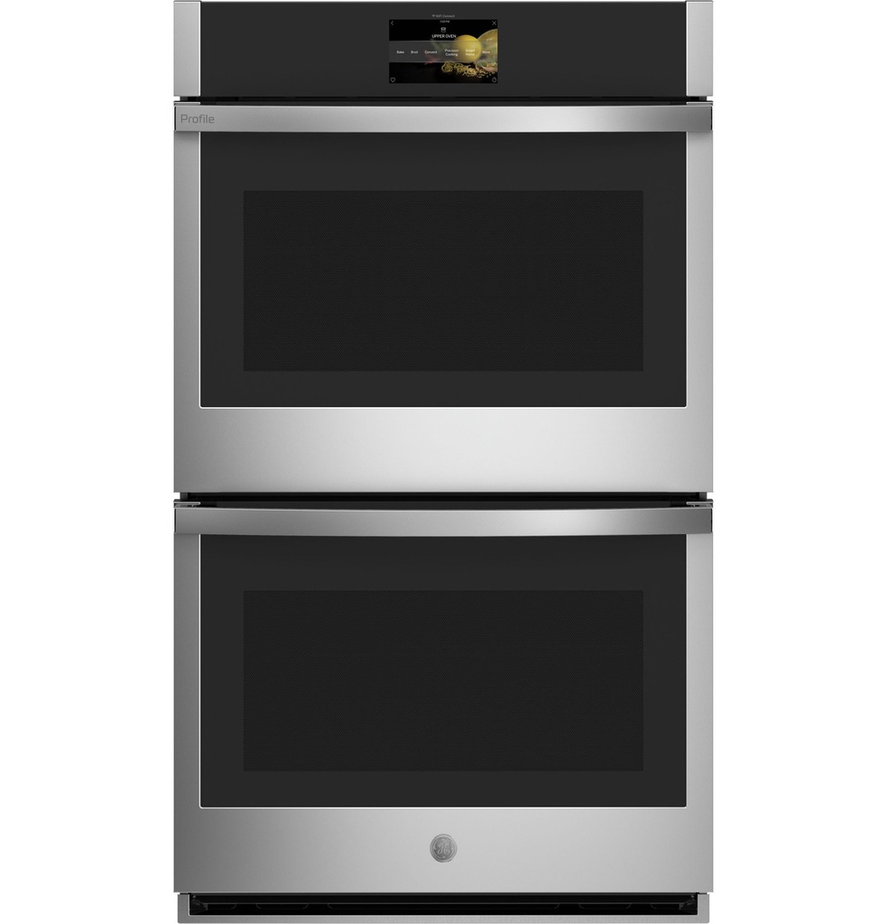 GE Profile PTD9000SNSS 30 inch Smart Built-In Double Wall Oven with 10 cu. ft. Total Capacity, CookCam, True European Convection, No Preheat Air Fry in Stainless Steel