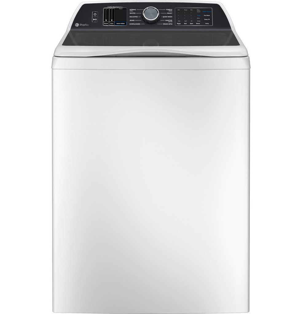 GE Profile PTW700B 28 inch Smart Top Load Washer with 5.4 cu. ft. Capacity, Smart Wash and Smart Rinse and Smart FlexDispense