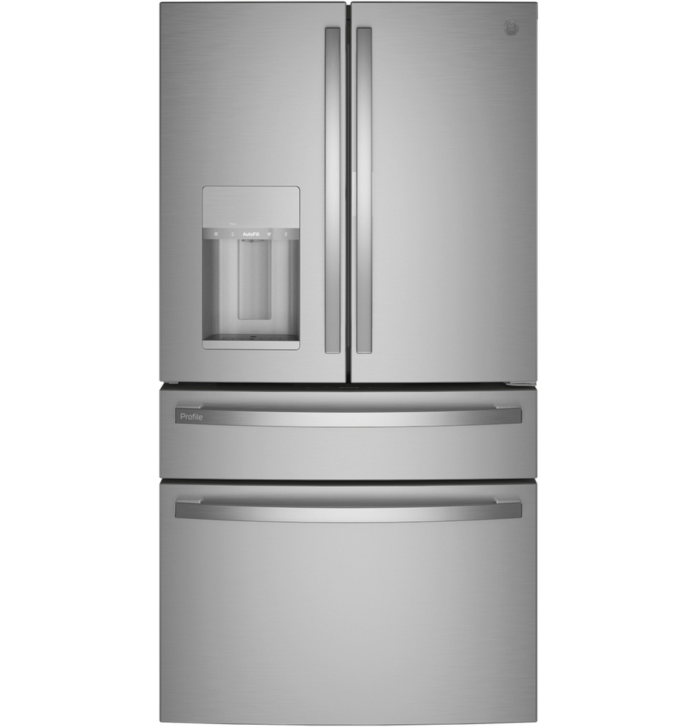 GE Profile PVD28BYNFS 36 inch Smart 4-Door French Door Refrigerator with 27.9 cu. ft. Capacity, and Hands-free Autofill in Fingerprint Resistant Stainless Steel