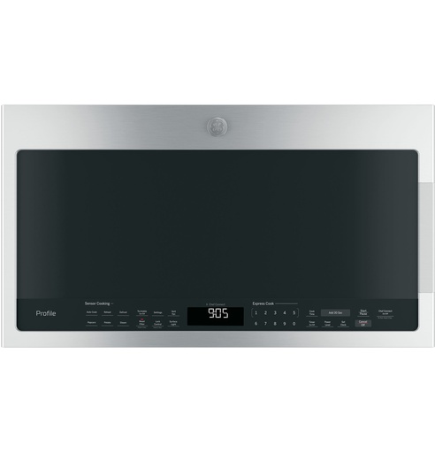 [PVM9005SJSS] GE Profile PVM9005 30 inch Over-The-Range Microwave with 2.1 cu. ft. Capacity, Sensor Cook, 400 CFM, 10 Power Levels (Stainless Steel)