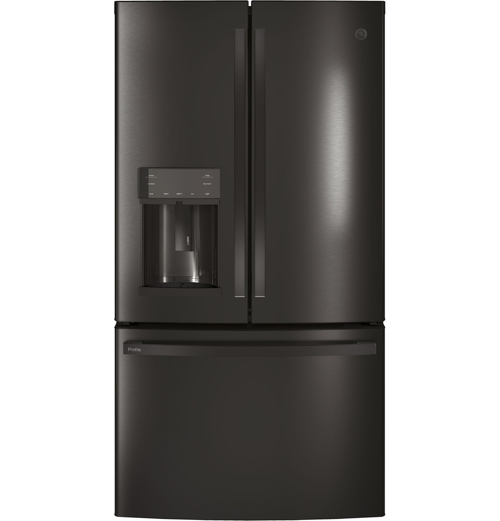 GE Profile PYE22K 36 inch Counter-Depth French Door Refrigerator with 22.1 cu. ft. Capacity, Hands-Free Autofill, TwinChill Evaporators, ADA Compliant, Energy Star