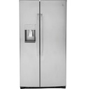 GE Profile PZS22MYKFS 36 inch Counter-Depth Side-by-Side Refrigerator with 21.9 Cu. Ft. Capacity, Showcase LED Lighting and External Dispenser in Fingerprint Resistant Stainless Steel