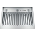 GE UVC9300SLSS 30 inch Smart Custom Hood Insert with 610 CFM, Baffle Filters and Dimmable LED Lighting in Stainless Steel