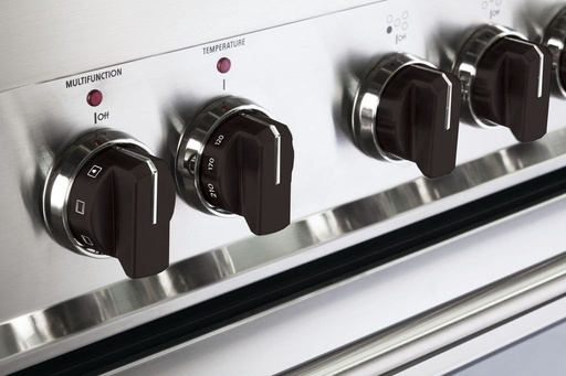 [VEKNDEESBLK] Verona VEKNDEES Color Knob Set for Prima Designer Single Oven Electric Range (Black)