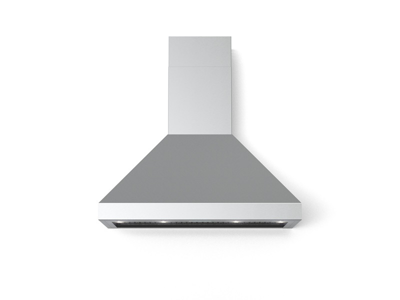 Verona VECHW48GSS 48 inch Designer Chimney Wall Hood with 1200 CFM, Stainless Steel Baffle Filters, LED Lighting in Stainless Steel