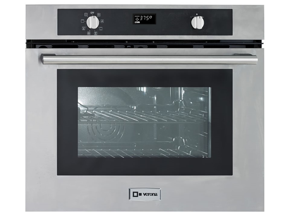 Verona VEBIEM3024NSS 30 inch Built-In Electric Single Wall Oven with 2.8 cu. ft. Capacity, Self Clean and True European Convection in Stainless Steel