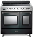 Verona VPFSEE365D 36 inch Prestige Series Freestanding Double Oven Electric Range with 5 Elements, 3.5 cu. ft. Total Oven Capacity and European Convection