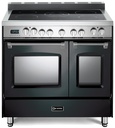 Verona VPFSEE365D 36 inch Prestige Series Freestanding Double Oven Electric Range with 5 Elements, 3.5 cu. ft. Total Oven Capacity, European Convection