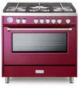 Verona VDFSGG365 36 inch Designer Series Freestanding Gas Range with 5 Sealed Burners, 5 cu. ft. Oven Capacity and Convection