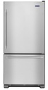 Maytag MBF1958FEZ 30 inch Bottom Freezer Refrigerator with 18.67 cu. ft. Capacity, BrightSeries LED Lighting, FreshLock Crispers, Energy Star, in Fingerprint Resistant Stainless Steel